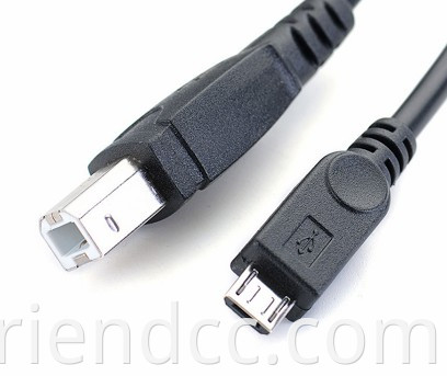 Hochwertiges USB -Kabel -USB -Kabel USB -Typ B Männlich zum Typ B Weibliche Druckerverlängerungskabel mit Panelhalterschraube